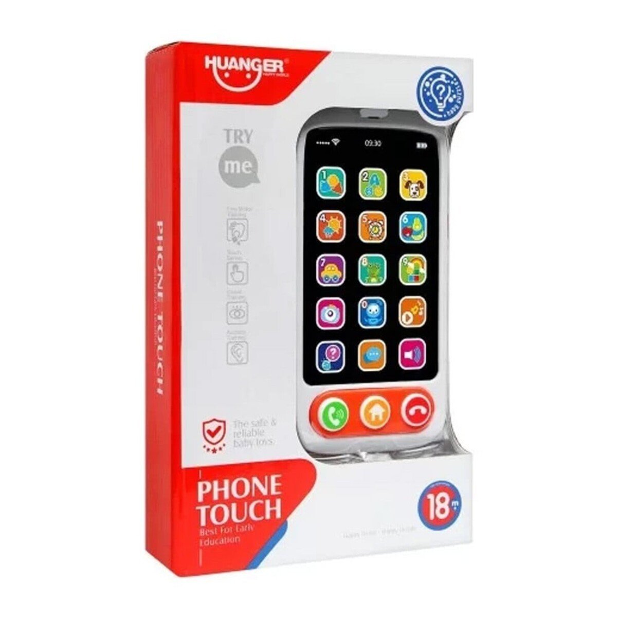 Baby Touch Activity Phone Toy with 15 Light-Up Apps for Babies 6+ Months