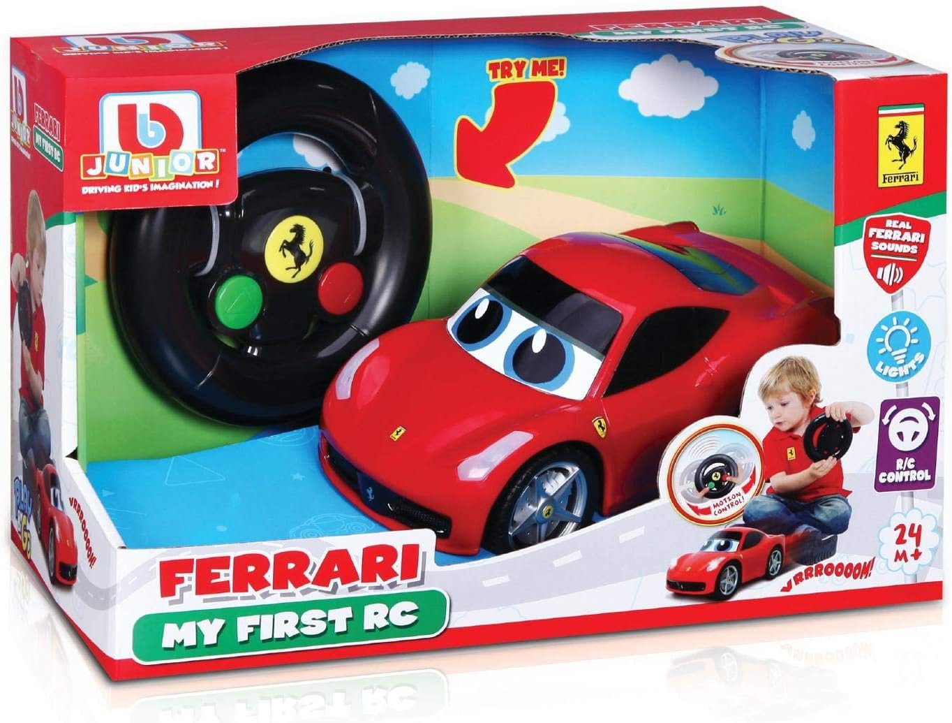Ferrari My First RC 458 Italia Remote Control Car for Kids Racing Fun and Learning Play