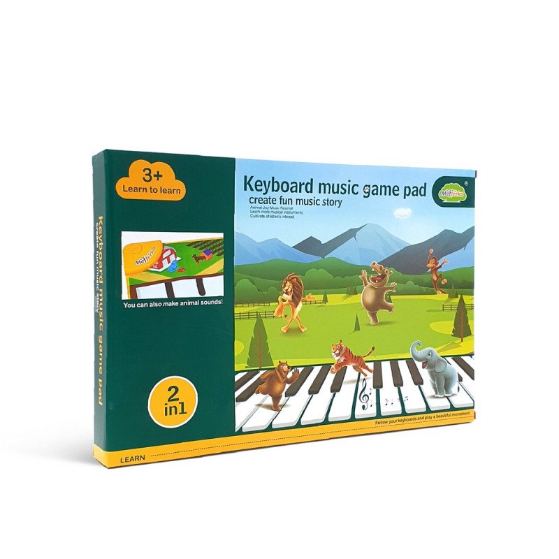 Matterka 2 in 1 Music Keyboard & Game pad ( 3+ Years) with 8 Animal Sounds, Musical Keys & Learning Games