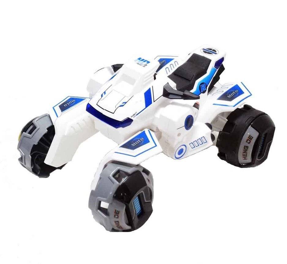 2.4G Deformation Motorbike - White