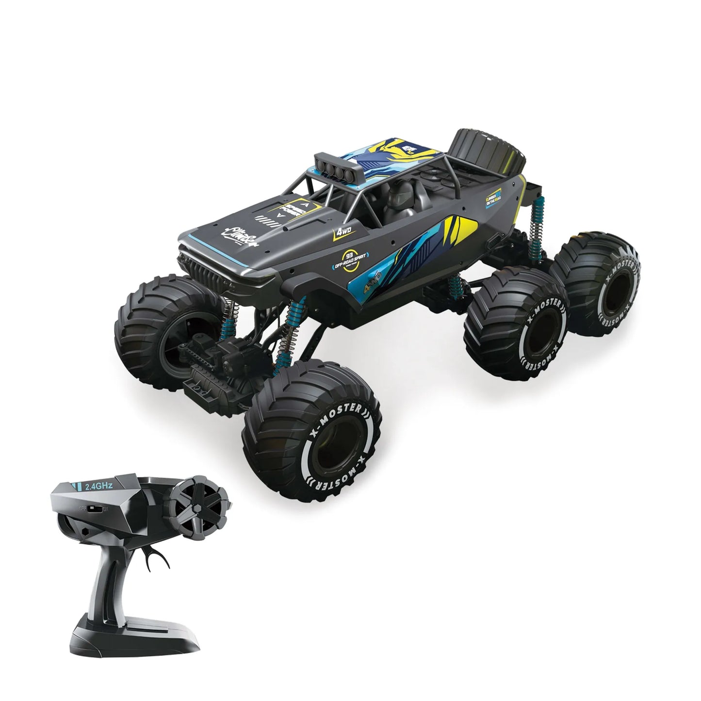 Extreme 1:6 R/C 6WD Off-Road Alloy Car High Speed 2.4GHz USB Rechargeable Remote Control 8+