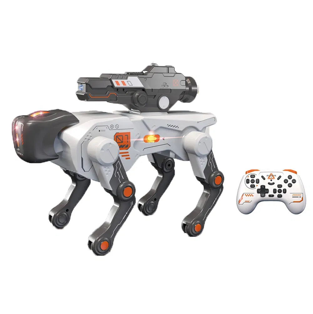 AI Intelligent R/C Robot Dog Toy with Light Music Water Spray USB Rechargeable 2.4GHz Remote 6+