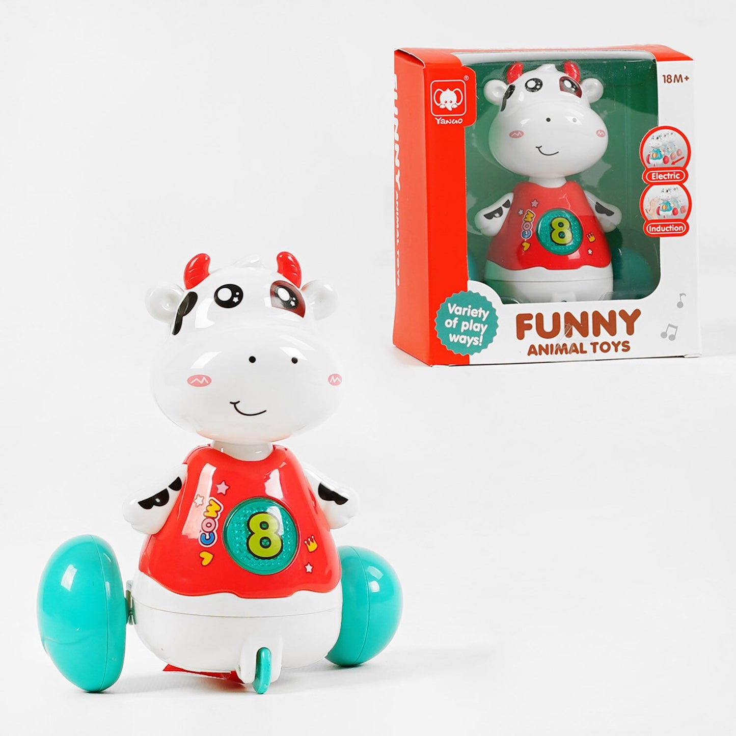Musical Dancing Cow Toy for Babies and Toddlers with Lights and Movement Age 6M+