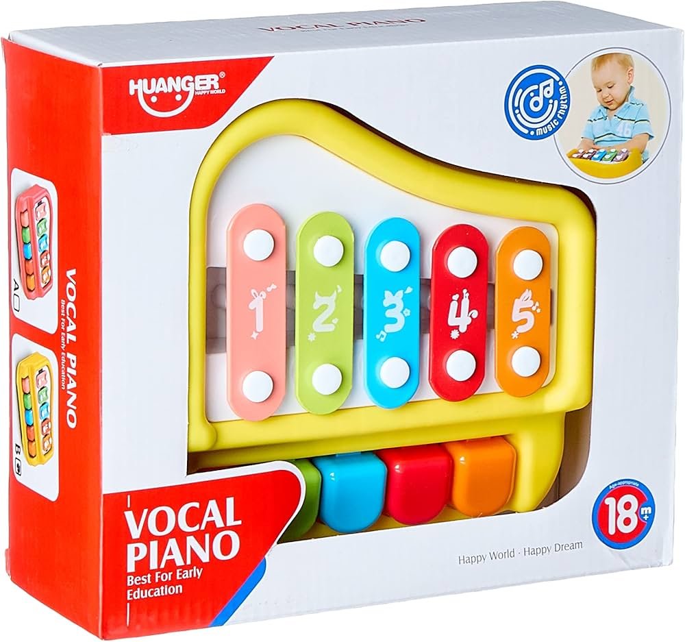 The Toys Home Musical Toy – 2-in-1 Vocal Xylophone & Piano Keyboard, Educational Music Toy for Toddlers & Children