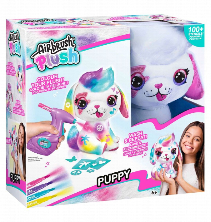 Airbrush Coloring Puppy Plush Set (6+ Years)