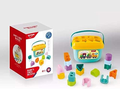 The Toys Home Baby Shape Sorter Bucket – Educational Toy with Letters and Shapes for Babies & Toddlers 18M+