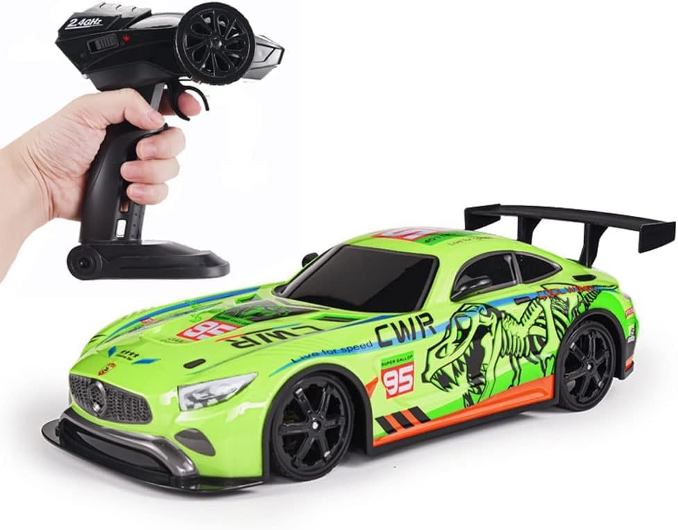 Jaki RC Drift Racing Car 1:10 Scale 25 km/h 2.4GHz Remote Control Electric Stunt Car 6+