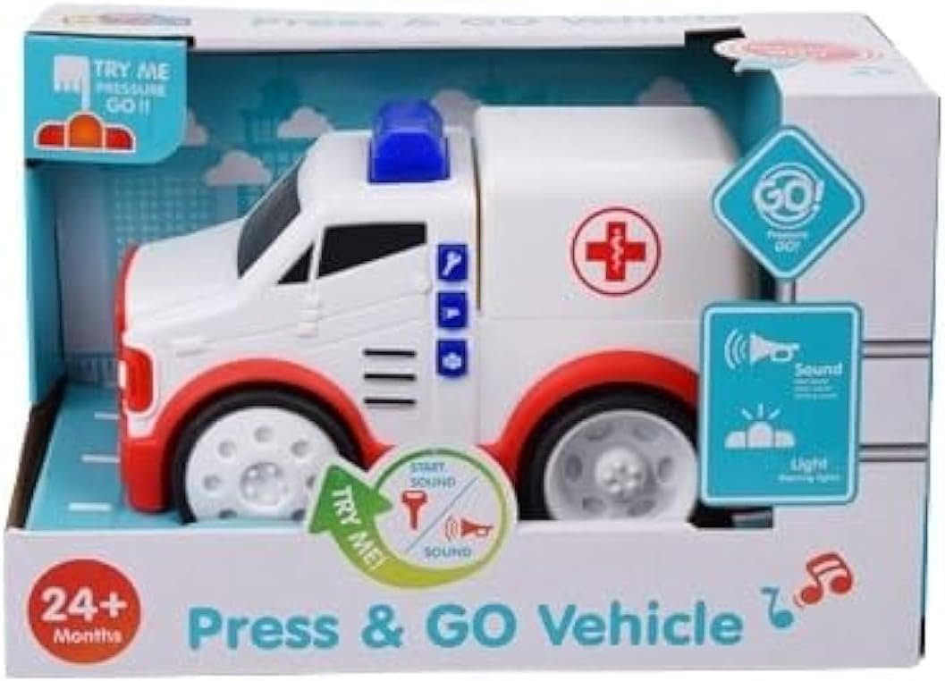 Touch & Go Red Utility Vehicle Toy – Educational Motor Skills Toy for Toddlers 2+