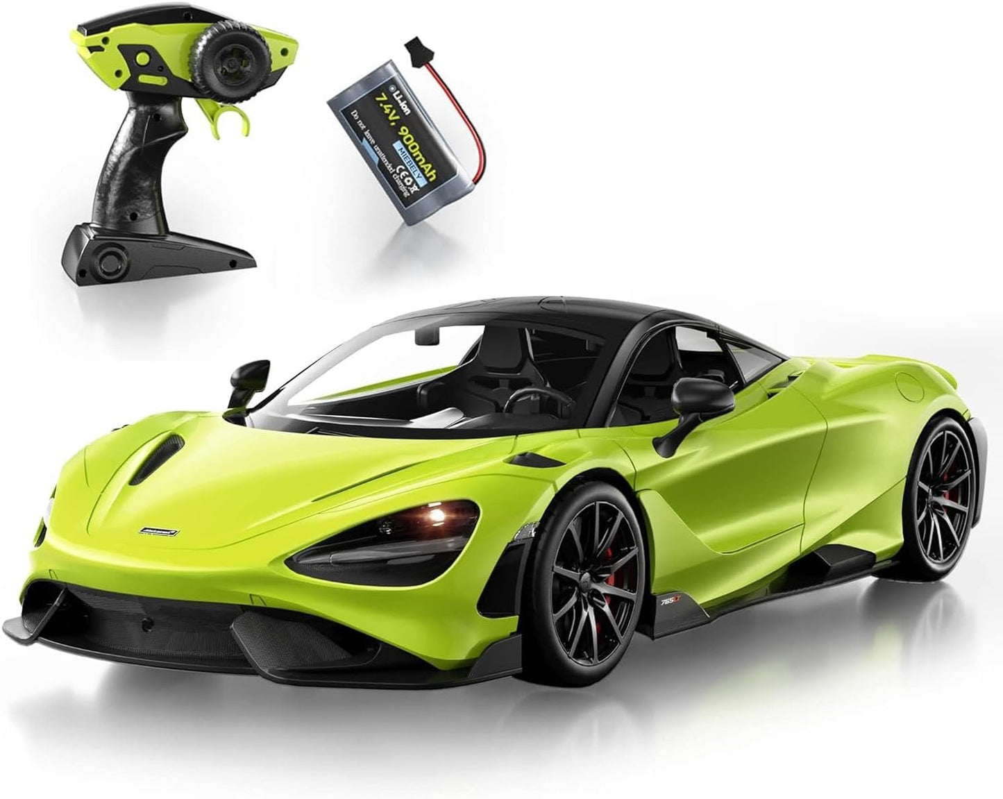 McLaren 765LT RC Car Kids Toy (1:12 Scale) – Officially Licensed Remote Control Car, 2.4GHz, 12km/h, Age 6+