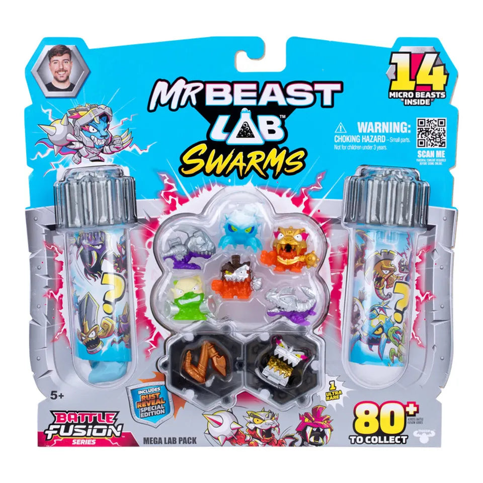 Mr Beast Lab Swarms Series 4 Mega Lab 14 Pack Assortment 2 Collectible Toys for Kids