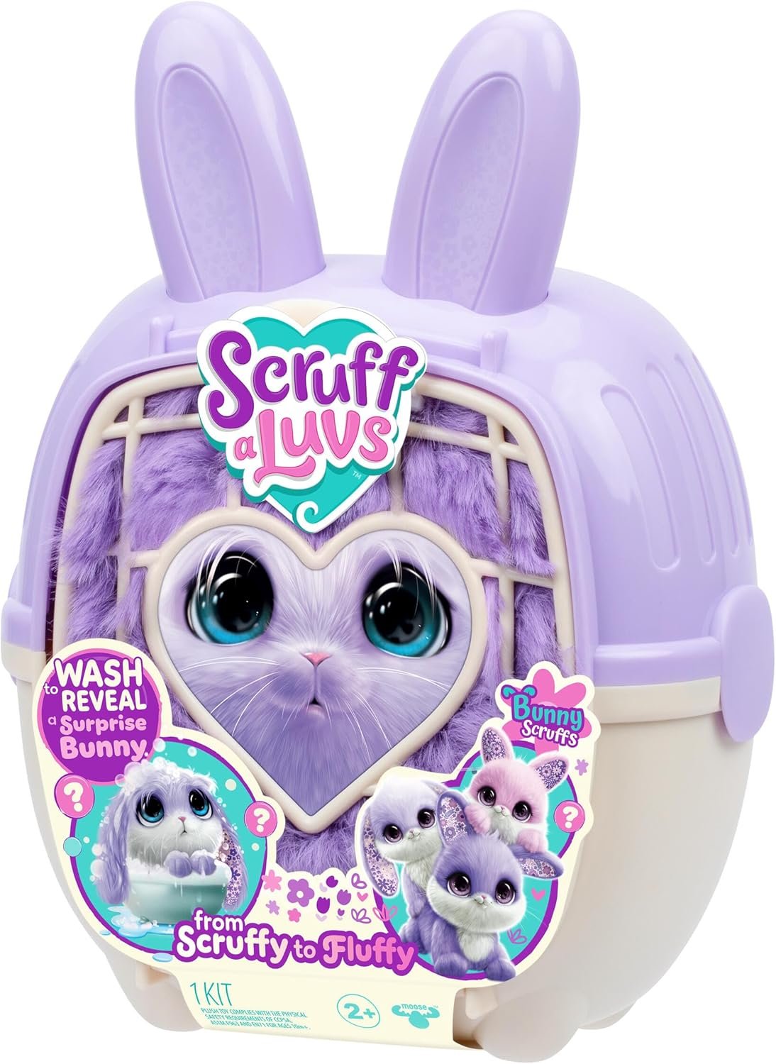 Scruff A Luvs Series 2 Bunny Rescue Pet Interactive Toy for Kids Age 3 Plus