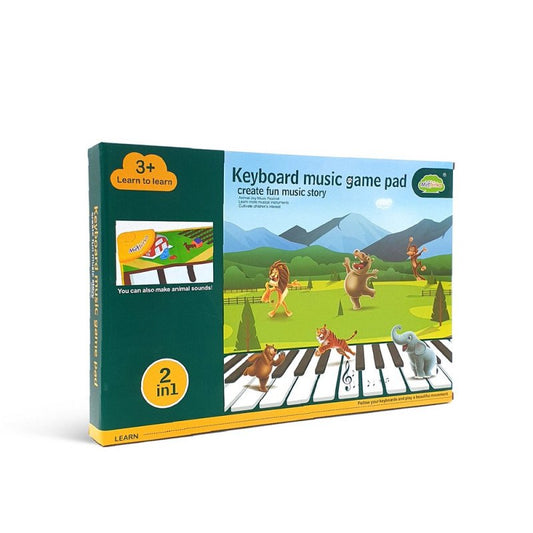 Matterka 2 in 1 Music Keyboard & Game pad ( 3+ Years) with 8 Animal Sounds, Musical Keys & Learning Games