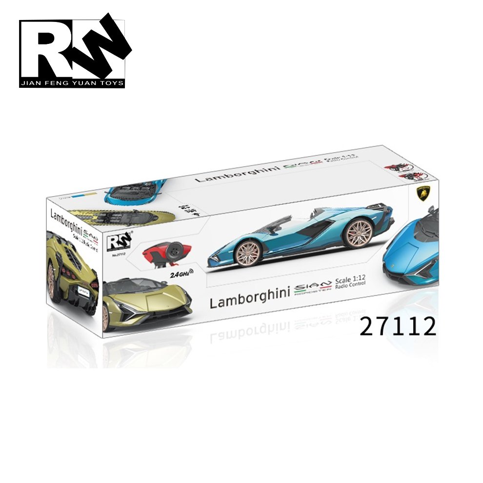 Lamborghini Sián Roadster RC Car Kids Toy (1:12 Scale) – Officially Licensed Remote Control Car, 2.4GHz, Age 6+