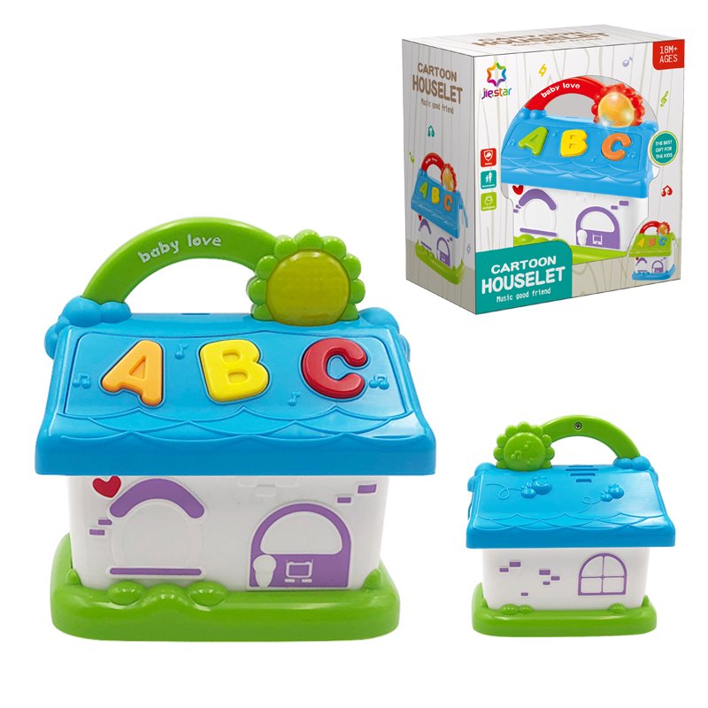 Jie Star Cartoon Houselet: Interactive Musical learning Toy For Toddlers  (Ages 18M+)