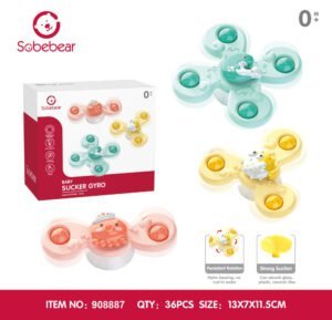 Sobebear Baby Sucker Gyro Teether – Cartoon Baby Comforter Rotary Toy (18 Months+)