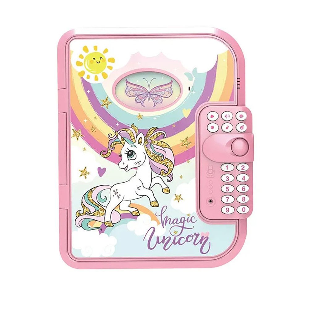 Magic Unicorn Secret Diary Interactive Coded Lock Kids Journal Notebook With Pen