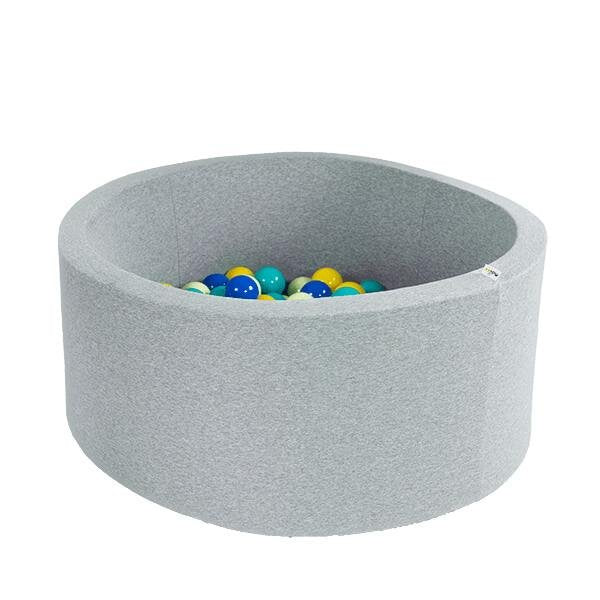 Misioo Smart Ball Pool Round 115x50 Light Grey