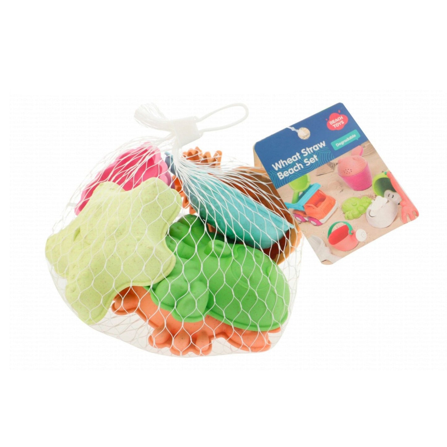 Wheat Straw Assorted Beach Bucket Set (3+ Years)