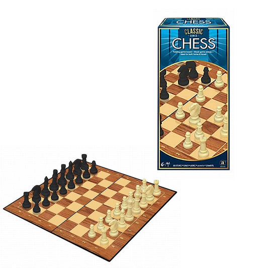 Merchant Ambassador Classic Chess Game Set with Foldable Board (Ages 6+)