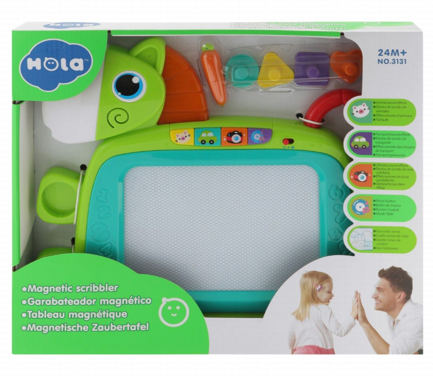 Hola Magnetic Scribbler Drawing Board for Toddlers – 4-Color Musical Doodle & Sketch Board (Age 1–2 Years)