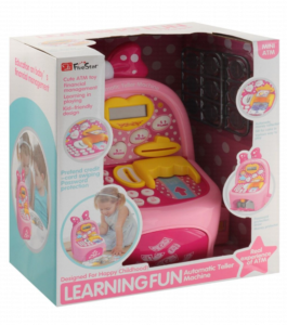 FiveStar Learning Fun Mini ATM Bank Toy – Electronic Pretend Play for Kids