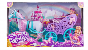 Zuru Sparkle Girlz Princess with Horse & Carriage Doll Playset (Age 3+)