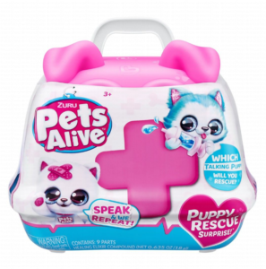 ZURU Pets Alive Puppy Rescue Surprise Playset with Interactive Plush Toy – 3+ Years