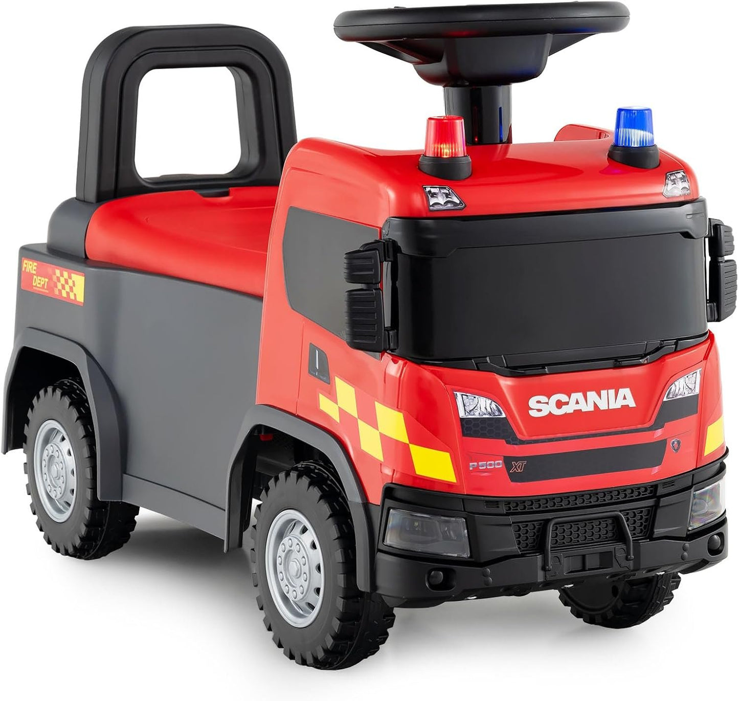 Scania Licensed Kids Ride-On Truck  Red, Interactive Dashboard, Lights & Sound, Ages 2–5