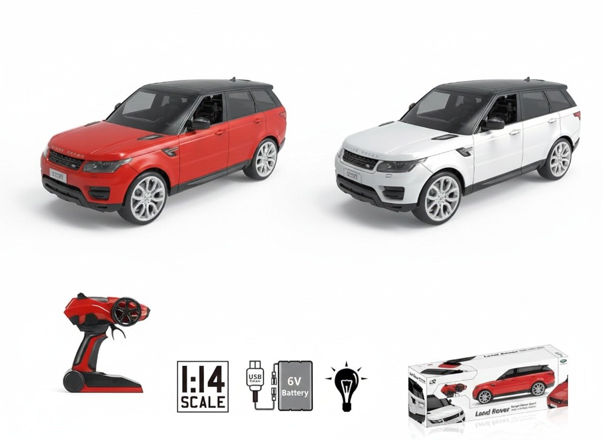 Range Rover Sport RC Car Kids Toy (1:14 Scale) – Official Land Rover Licensed Remote Control Car, 6V Rechargeable, Age 6+