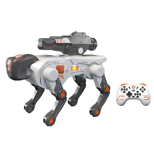 AI Intelligent R/C Robot Dog Toy with Light Music Water Spray USB Rechargeable 2.4GHz Remote 6+