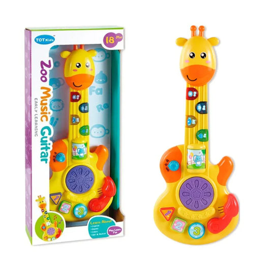 Musical Giraffe Guitar Toy with Light & Sound for Infants 18+ Months