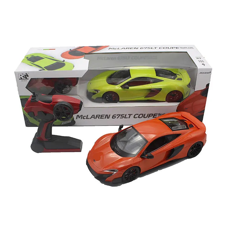 McLaren 675LT RC Car Kids Toy (1:14 Scale) – 2.4GHz Remote Control Racing Toy, Age 6+