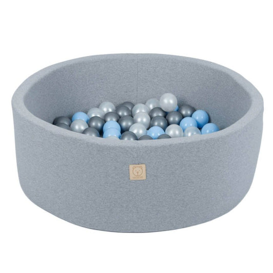 Misioo Smart Balls Pool Round 90x30 Grey with 200 Balls (Blue,Silver,Pearl)