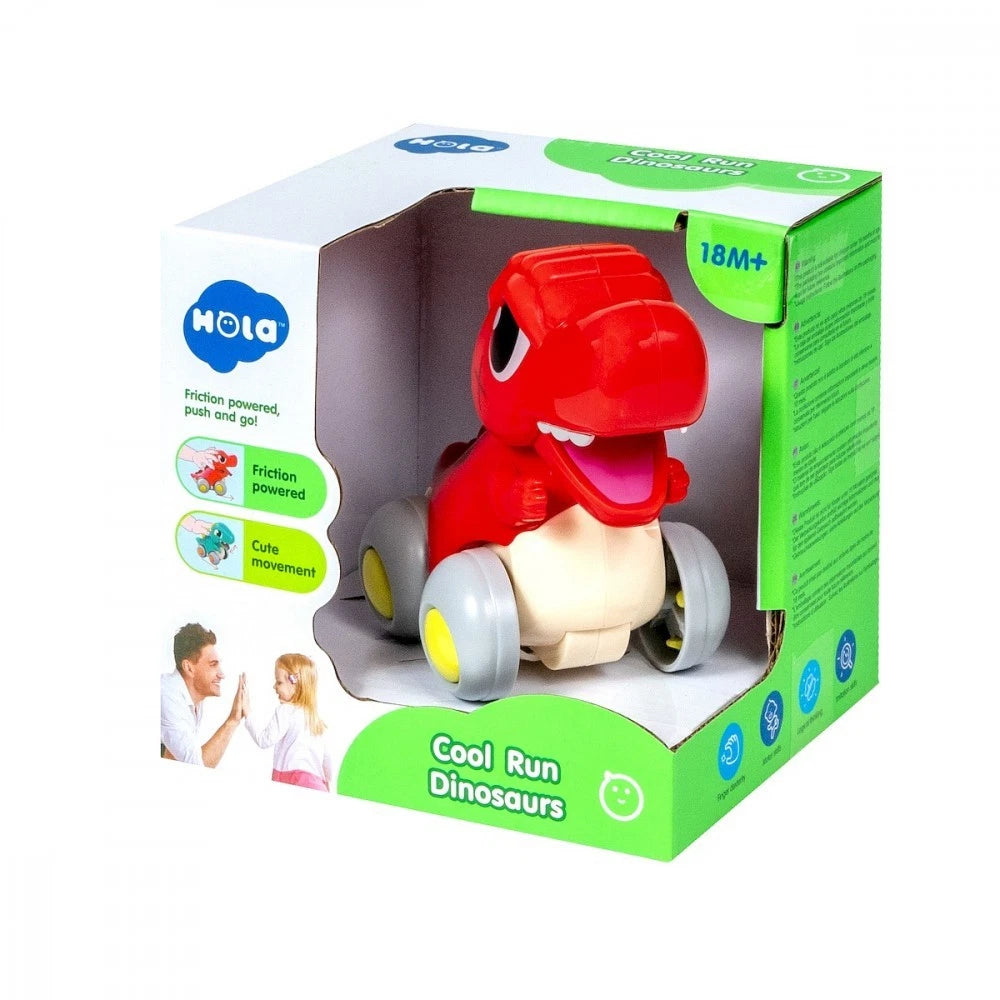 Friction Powered Dinosaur Toy – Push & Go Rolling Dino for Toddlers (18M+)