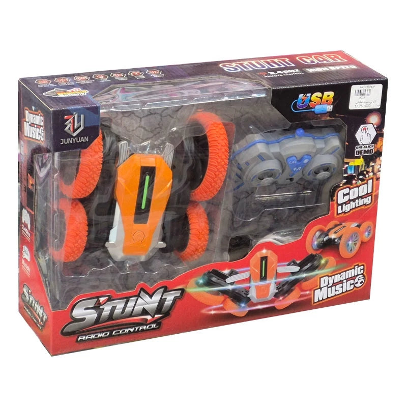Junyuan Stunt RC Car Playset – Cool Lighting, Dynamic Music & Radio Control (Age 3+)
